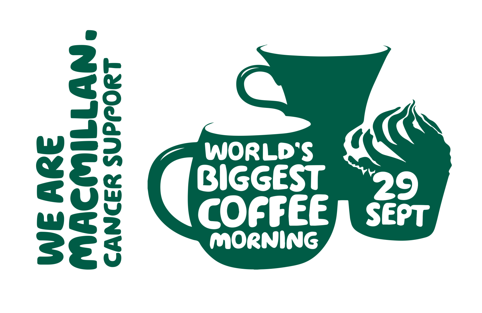 Coffee morning dark green vector V2 1