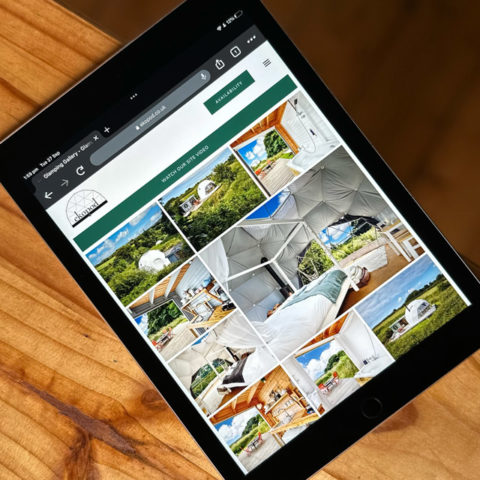 Ekopod gallery page on an iPad